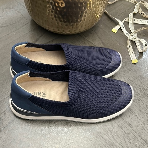 Naturalizer Lafayette French Navy Knit Slip-On Sneakers (WIDE) - Picture 5 of 11